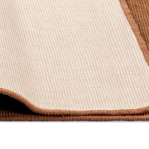 vidaXL Tapijt met latex onderkant 140x200 cm jute bruin