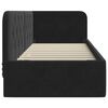 vidaXL Hoekbedframe met hoofdeinde Zwart 80 x 200 cm Fluweel