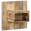 vidaXL Nachtkastje 50x27x50 cm massief ruw mangohout