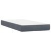 vidaXL Boxspring met matras en LED fluweel donkergrijs 200x210 cm