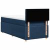vidaXL Boxspring met matras stof blauw 90x190 cm