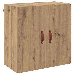 vidaXL Wandkast 60 x 31 x 60 cm Bewerkt hout artisanaal eikenkleurig