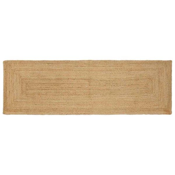 vidaXL Gebied Tapijt Beige 80 x 300 cm Jute