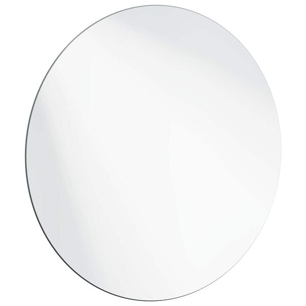 vidaXL Wandspiegel Rond &Oslash; 60 cm gehard glas