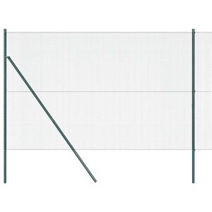 vidaXL gelast draadhek met grondbevestiging 10 x 1,5 m Groen Mesh
