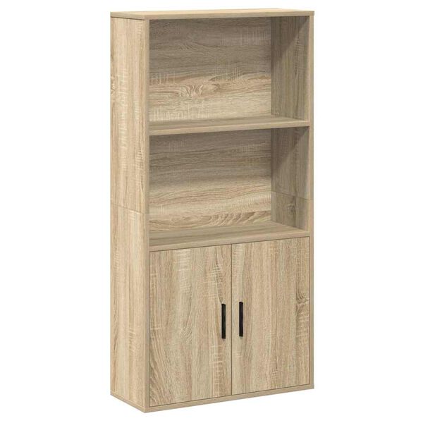 vidaXL Boekenkast 60x24x120 cm bewerkt hout sonoma eikenkleurig