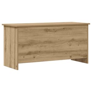 vidaXL Opbergkist Artisanaal eiken 100 x 40 x 50 cm Bewerkt hout