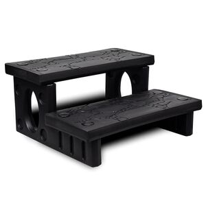 vidaXL Spatrap zwart