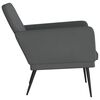 vidaXL Fauteuil 61x78x80 cm kunstleer grijs