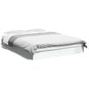 vidaXL Bedframe bewerkt hout wit 135x190 cm