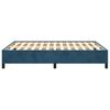 vidaXL Bedframe zonder matras 140x190 cm fluweel donkerblauw