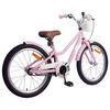 vidaXL Kinderfiets 18 Inch voor 5-7 jaar oud Lichtroze