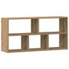 vidaXL Wandschap 100x25x50 cm bewerkt hout artisanaal eikenkleurig