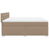 vidaXL Boxspring met matras kunstleer cappuccinokleurig 180x200 cm