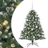 vidaXL Kunstkerstboom Groen 120 cm PVC en Plastic en Staal