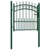 vidaXL Hekpoort EMMEN met stalen pinnen 104x97 cm groen