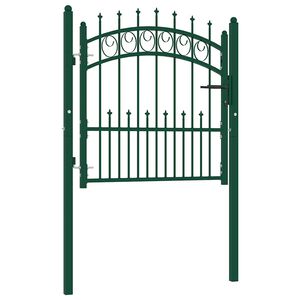 vidaXL Hekpoort EMMEN met stalen pinnen 104x97 cm groen