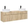 vidaXL Badkamerkastenset 3 st Sonoma Eiken 49 x 44,5 x 65 cm