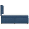 vidaXL Boxspring met matras stof blauw 100x200 cm