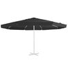 vidaXL Vervangingsdoek voor parasol 515 cm zwart
