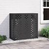 vidaXL Airconditioner hoes Zwart 110 x 50 x 105 cm Staal