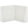 vidaXL Keerwand 50 x 50 x 50 cm Staal Wit