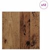 vidaXL Decorpanelen 12 pcs Oud hout 30 x 30 x 0.3 cm Bewerkt hout