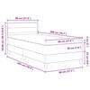 vidaXL Boxspringbed met matras Donkerbruin 80 x 200 cm Stof