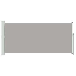 vidaXL Windscherm uittrekbaar 140x314 cm grijs