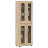 vidaXL Hoge kast FLORIN Sonoma Eiken 60 x 35 x 182 cm Bewerkt hout