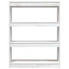 vidaXL Boekenkast/kamerscherm 100x30x103 cm massief grenenhout wit