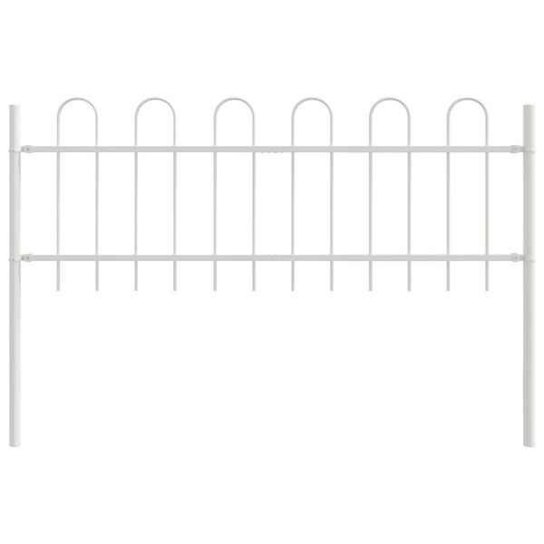 vidaXL Tuinhek Wit 1,7 x 0,6 m Poedercoating staal