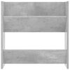 vidaXL Wandschoenenkasten 2 st 60x18x60 cm spaanplaat betongrijs