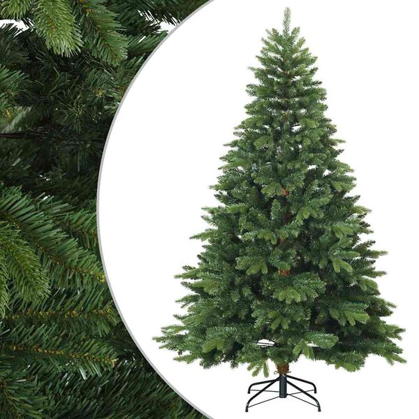 vidaXL Kunstmatige Inklapbare Kerstboom Groen 240 cm PVC, PE en staal