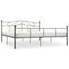 vidaXL Bedframe metaal grijs 180x200 cm