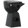 vidaXL Randloos Toilet 7 cm extra hoogte soft-close keramiek zwart