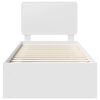 vidaXL Bedframe met hoofdeinde Wit 100 x 200 cm Massief grenenhout