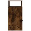 vidaXL Nachtkastje met lade 25x31x66 cm gerookt eikenkleurig
