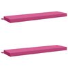 vidaXL Bank Kussens SOEST 2 st 100% Polyester Roze 140 x 40 x 8 cm