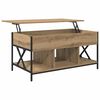 vidaXL Salontafel Artisan Eiken 100 x 55 x 48.5 cm Bewerkt hout