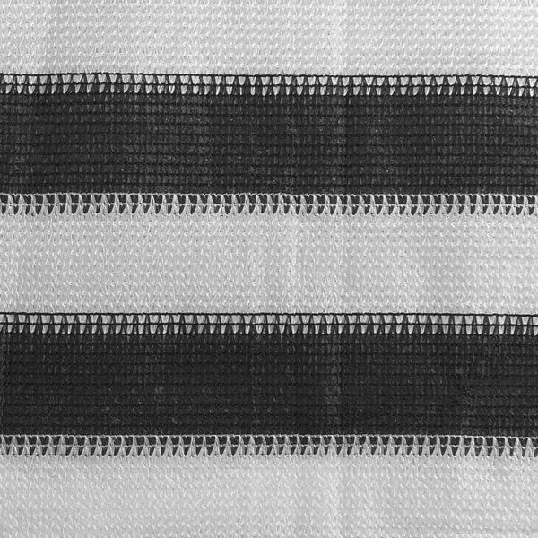 vidaXL Balkonscherm 75x500 cm HDPE antracietkleurig en wit