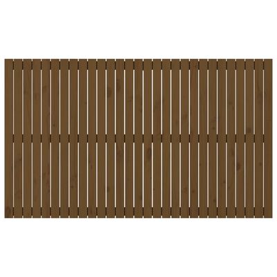 vidaXL Wandhoofdbord 185x3x110 cm massief grenenhout honingbruin