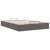 vidaXL Bedframe zonder matras 140x190 cm kunstleer grijs