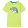 Kindershirt 128 limoengroen