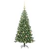 vidaXL Kerstboom met 150 LED met standaard Groen 120 cm PVC