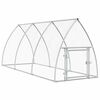 vidaXL Kippenhok 300x105x120 cm gegalvaniseerd staal zilverkleurig