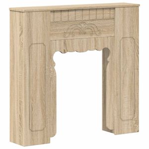 vidaXL Haardomlijsting Sonoma Eiken 93 x 20 x 89 cm Bewerkt hout