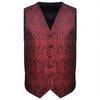 Paisley bruidsvestset voor heren maat 54 bordeauxrood