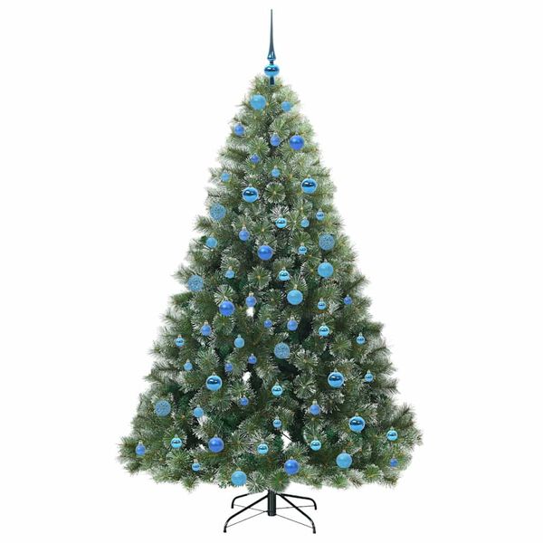 vidaXL Kunstkerstboom met 300 LED met standaard Groen 180 cm PE en PVC