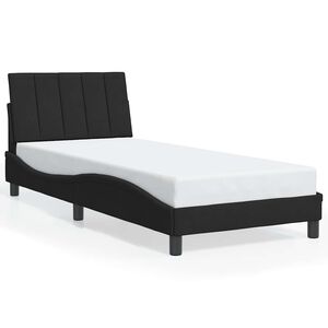 vidaXL Bedframe zonder matras "Hanko" fluweel zwart 80x200 cm